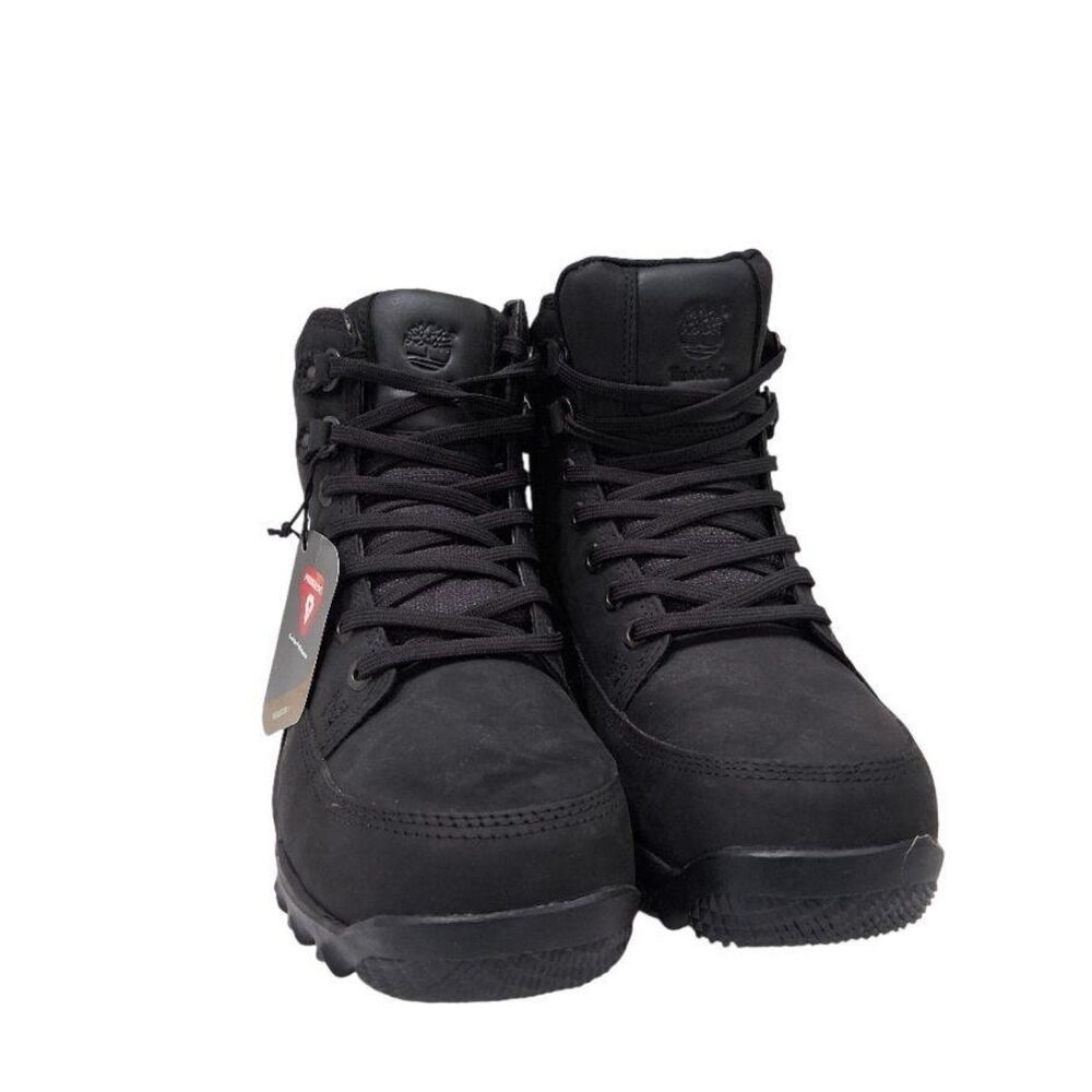 NWT Size 10 Men's Timberland Black Rime Ridge Mid Waterproof Boots
